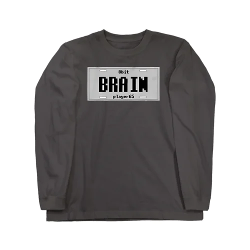 プレート_BRAIN_bit ロングスリーブTシャツ