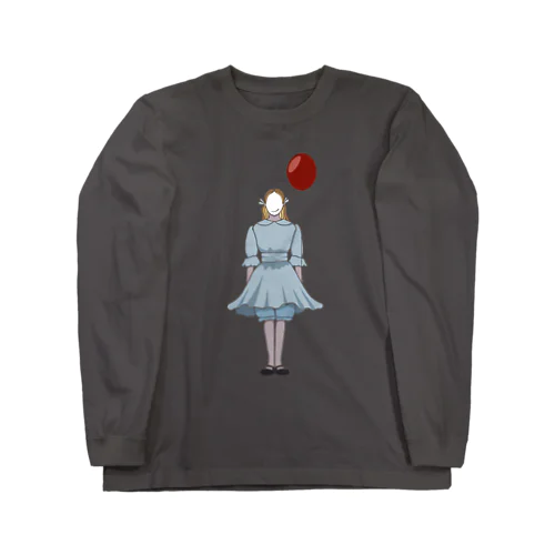 風船と女の子 Long Sleeve T-Shirt