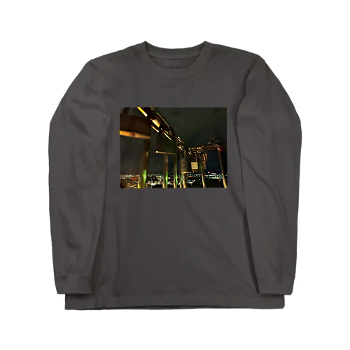 夜景と南京錠。 Long Sleeve T-Shirt