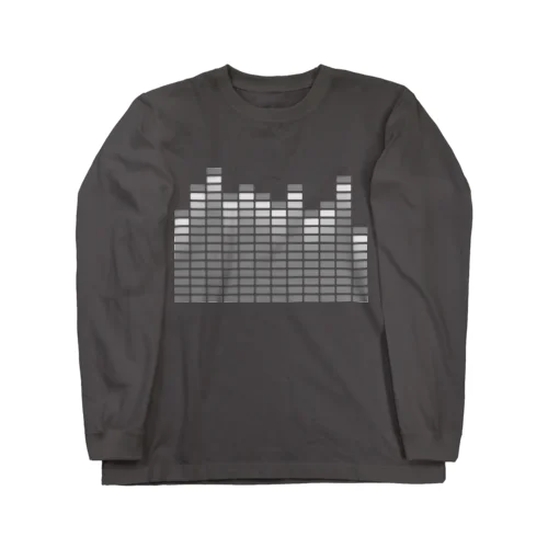 Spectrum Analyzer Gray ロングスリーブTシャツ