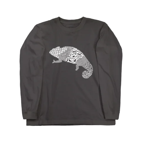 パンサーカメレオン白 Long Sleeve T-Shirt