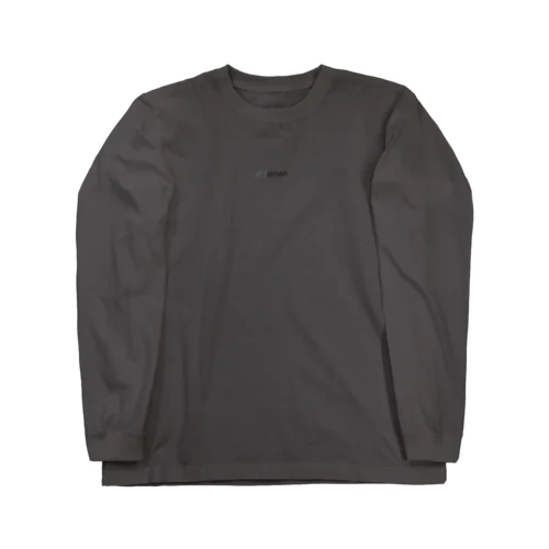 〆ramen gray_black Long Sleeve T-Shirt