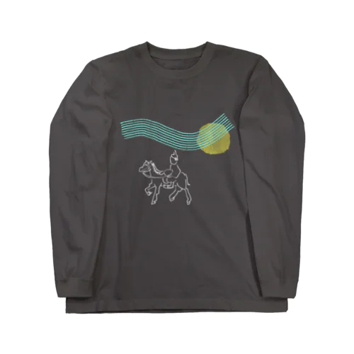 夜の馬(Fox) Long Sleeve T-Shirt