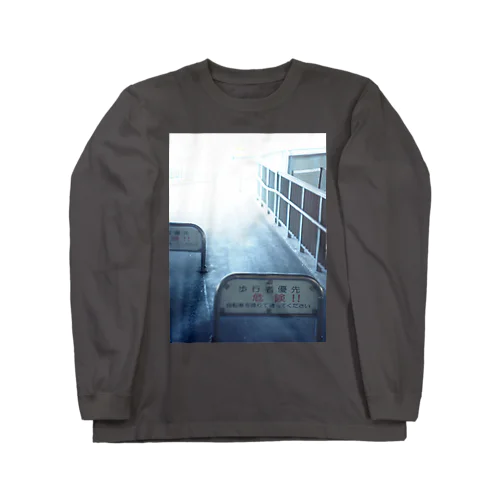 歩行者優先 Long Sleeve T-Shirt