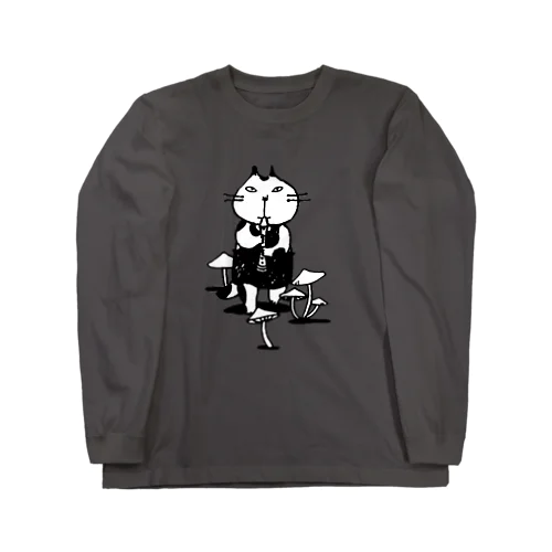 きのこと笛猫 Long Sleeve T-Shirt