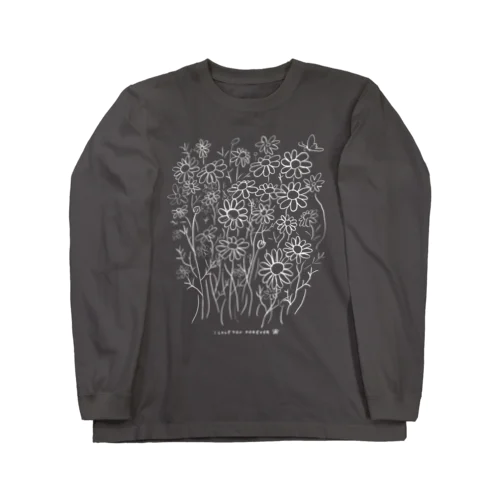 カモミールと蝶 Long Sleeve T-Shirt