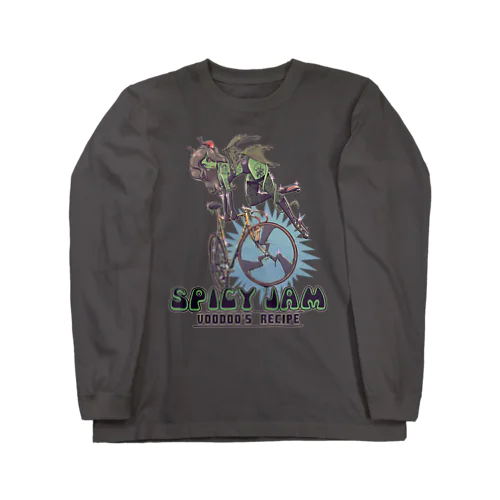 "SPICY JAM" (green) Long Sleeve T-Shirt