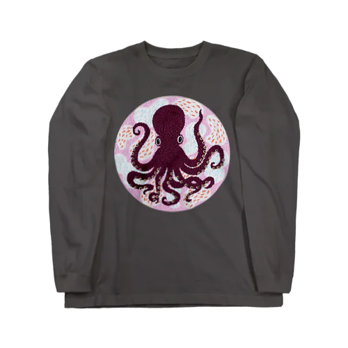 パンチニードル蛸 Long Sleeve T-Shirt