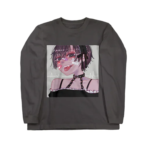 丸めがねちゃん Long Sleeve T-Shirt