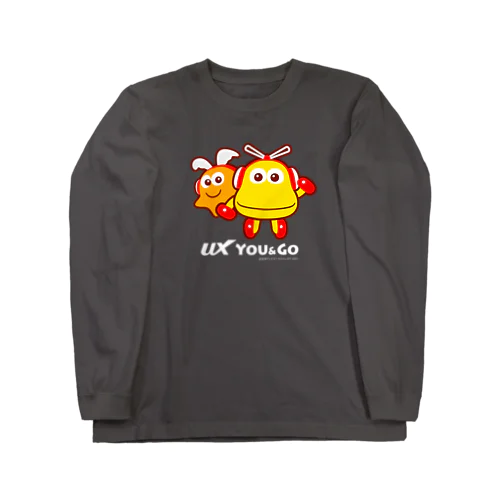 ゆぅ＆ゴーよこ並び（ロゴ白） ロングスリーブTシャツ