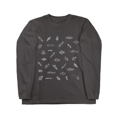 お魚　パターン Long Sleeve T-Shirt