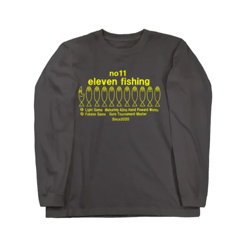 elevenfishing（イエローロゴ） Long Sleeve T-Shirt