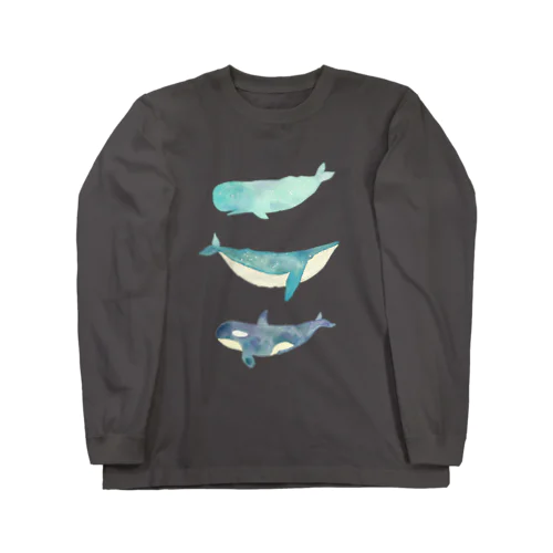 水彩クジラーズ Long Sleeve T-Shirt