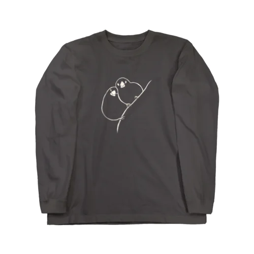 寄り添う文鳥 Long Sleeve T-Shirt