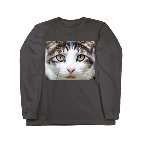 普通のネコ ロングスリーブTシャツ