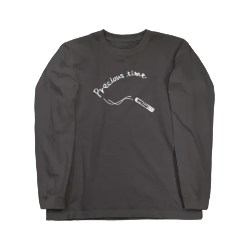 極上のいっぷく 白ver. Long Sleeve T-Shirt