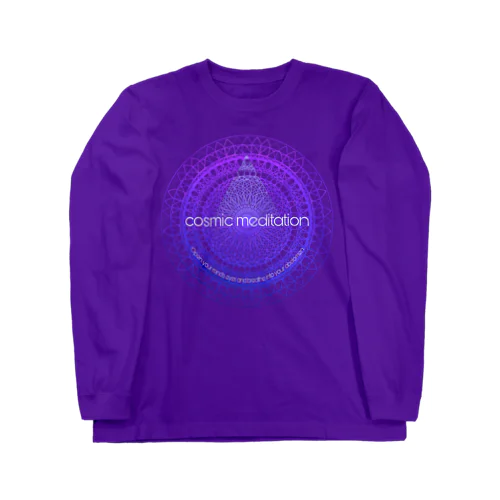 cosmicmeditation violet ロングスリーブTシャツ