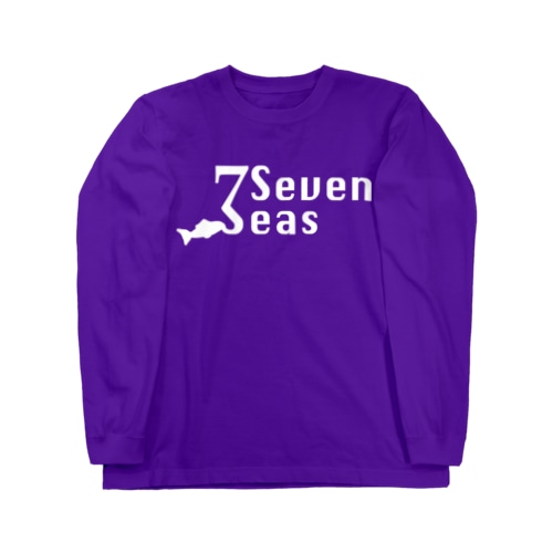 Seven Seas モチーフロゴ（白文字） Long Sleeve T-Shirt