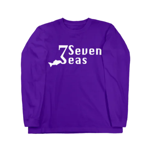 Seven Seas モチーフロゴ（白文字） ロングスリーブTシャツ