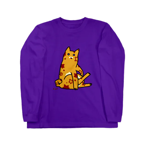 毛づくろいするエイリアン＝ネッコ[AlienCat is glooming] ロングスリーブTシャツ