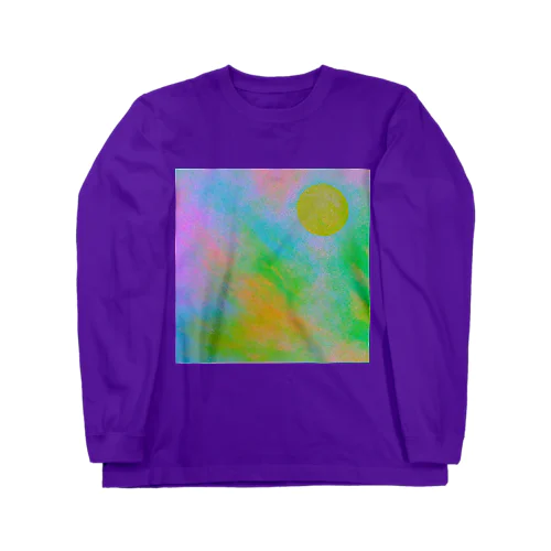 サイケデリックな満月 Long Sleeve T-Shirt