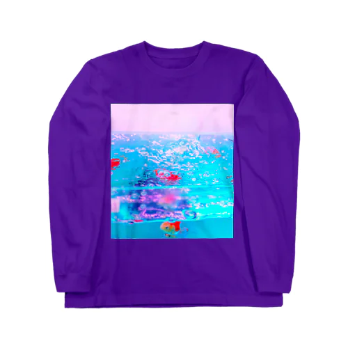 胸に金魚鉢を抱える Long Sleeve T-Shirt