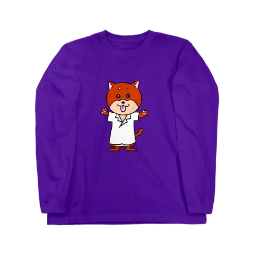 心理学が好きな犬 Long Sleeve T-Shirt