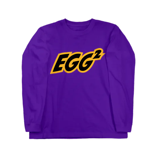 "Violet Purple" EGG² Logo Long T-shirts Long Sleeve T-Shirt