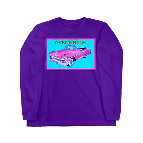 CAR pink ロングスリーブTシャツ