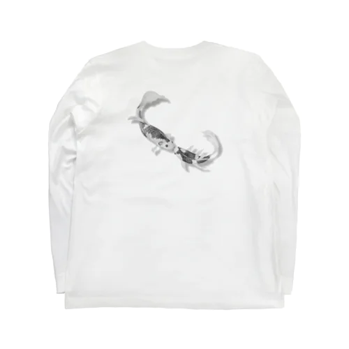 錦鯉　モノクロ Long Sleeve T-Shirt