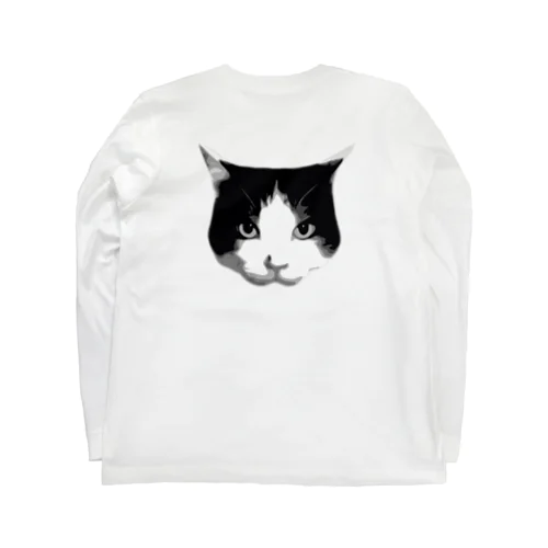 ハチワレ猫　モノクロ02 Long Sleeve T-Shirt