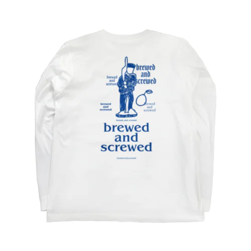 brewed and screwed graphic T ロングスリーブTシャツ