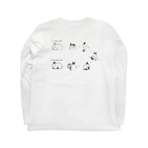 （バックプリント）白うさぎからヒマラヤンに変身！ Long Sleeve T-Shirt