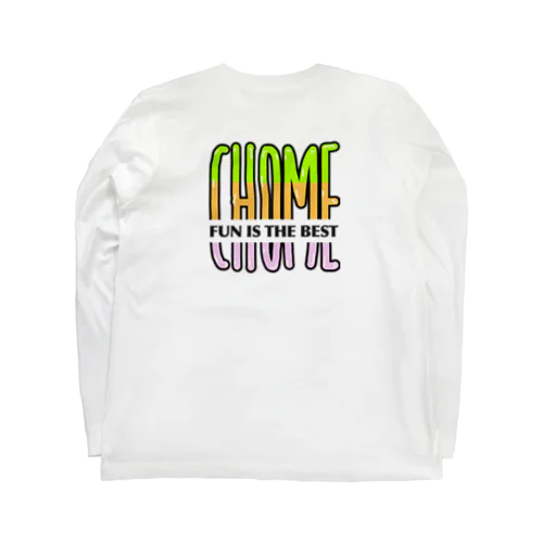 CHOMEロゴ・warm color Long Sleeve T-Shirt