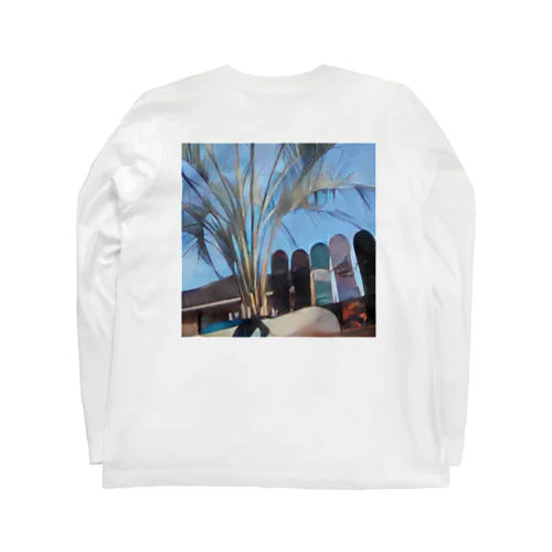 ボードを乾かし雪山へ Long Sleeve T-Shirt