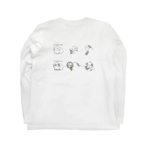 （バックプリント）白うさぎからセーブルポイントに変身！ Long Sleeve T-Shirt