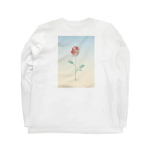 バックプリント/バラ Long Sleeve T-Shirt