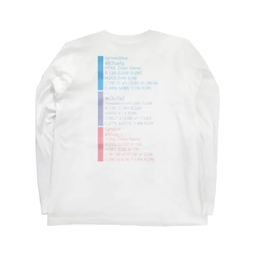 Color:Code_White ロングスリーブTシャツ