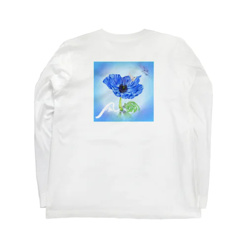 青いアネモネ💙風 Long Sleeve T-Shirt