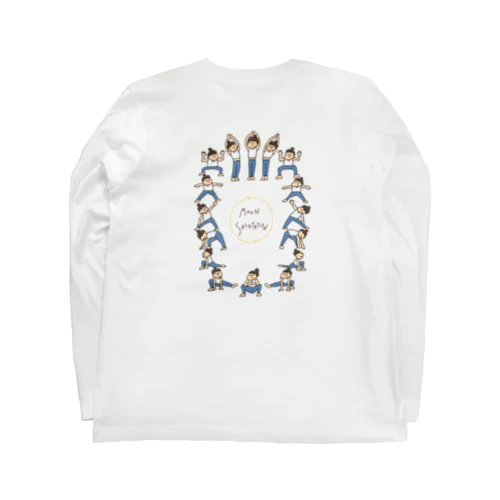 ゆるりヨガ　ムーンサルテーション Long Sleeve T-Shirt