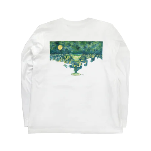 明かり back print Long Sleeve T-Shirt