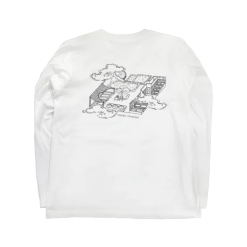 お風呂天国（ブラック） Long Sleeve T-Shirt