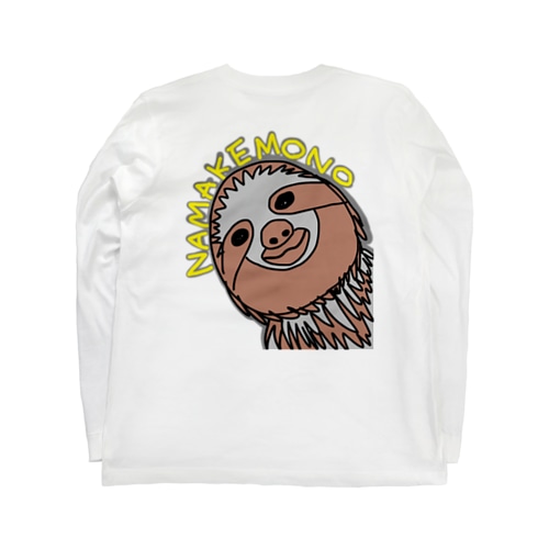 （背面）ナマケモノ Long Sleeve T-Shirt