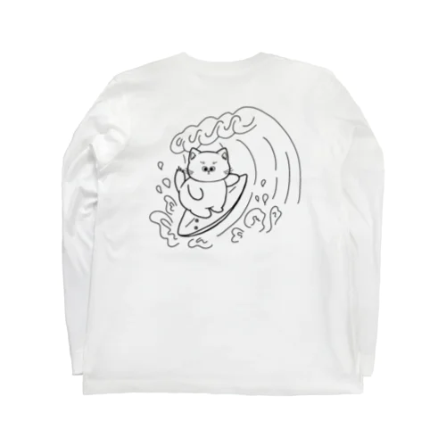 波乗り猫（文字無し) Long Sleeve T-Shirt