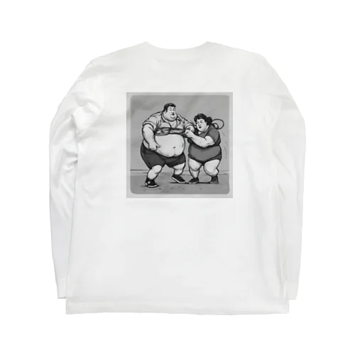 でぶの綱引き Long Sleeve T-Shirt