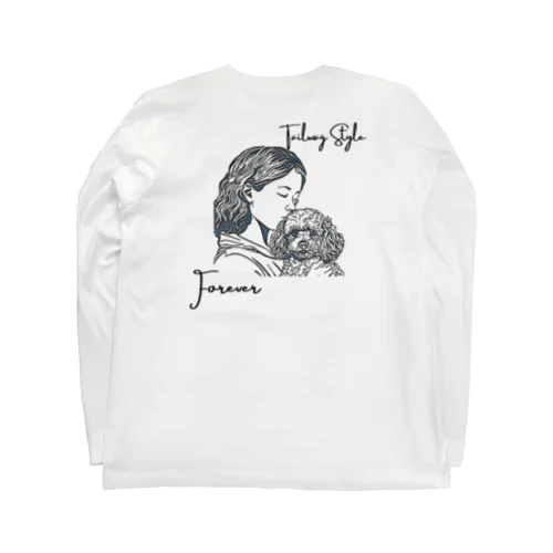 トイプードルと女の子　ver02 Long Sleeve T-Shirt