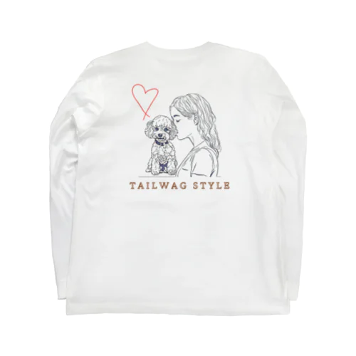 トイプードルと女の子ver05 Long Sleeve T-Shirt