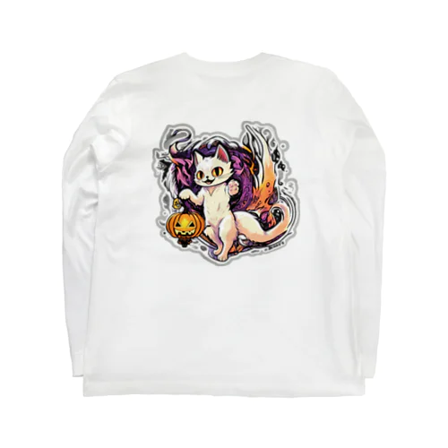 化け猫さん （背面） Long Sleeve T-Shirt