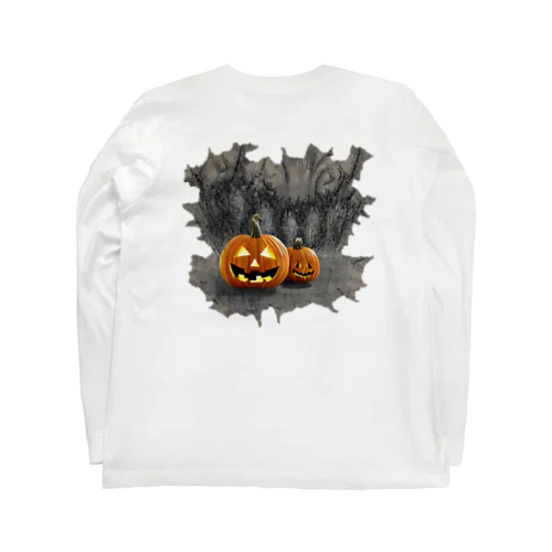 ハロウィンカボチャ ロングスリーブTシャツ