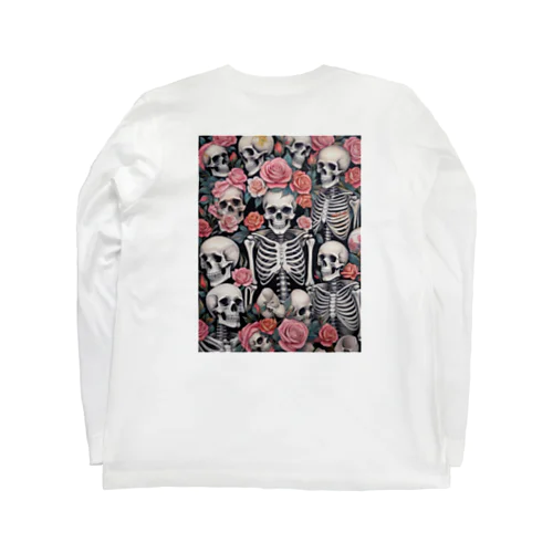 薔薇とドクロ Long Sleeve T-Shirt